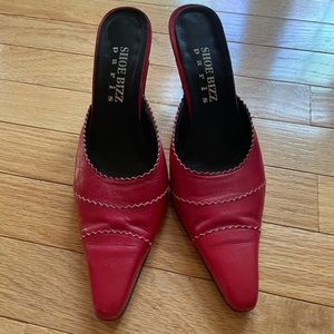 PARIS SHOE BIZZ PARIS FRANCE SLIP ON HEELSr